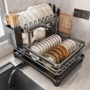 2-Tier Dish Drying Rack for Home Kitchen
