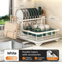 2-Tier Dish Drying Rack for Home Kitchen