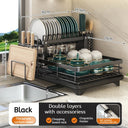 2-Tier Dish Drying Rack for Home Kitchen