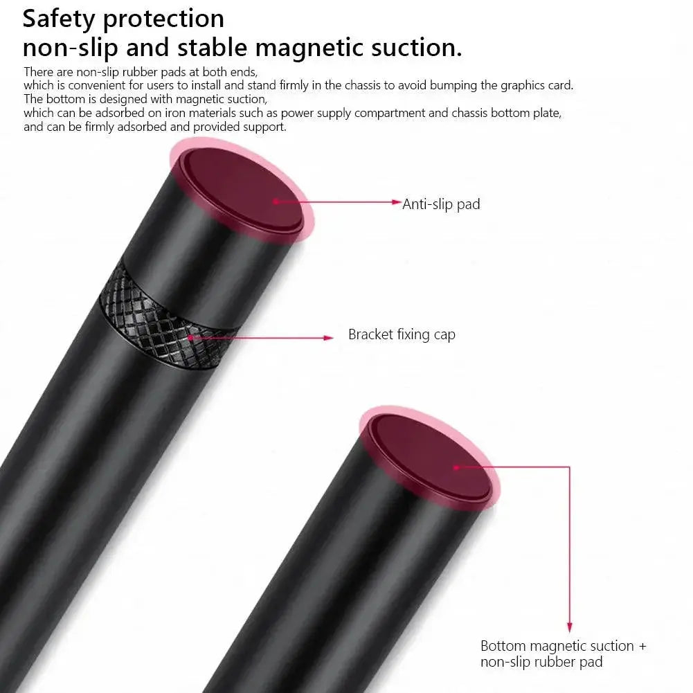 Adjustable Telescopic GPU Holder For Vertical Gaming Setup