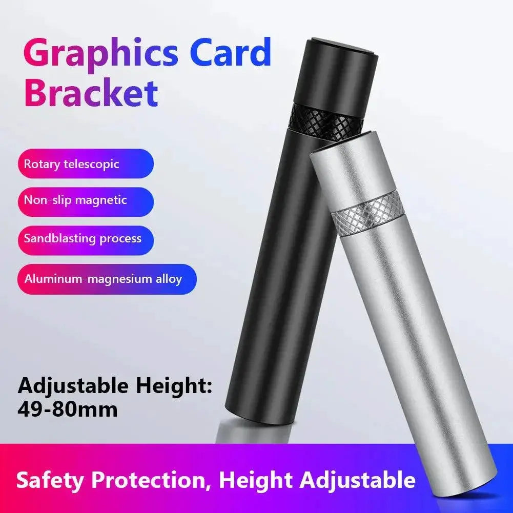 Adjustable Telescopic GPU Holder For Vertical Gaming Setup