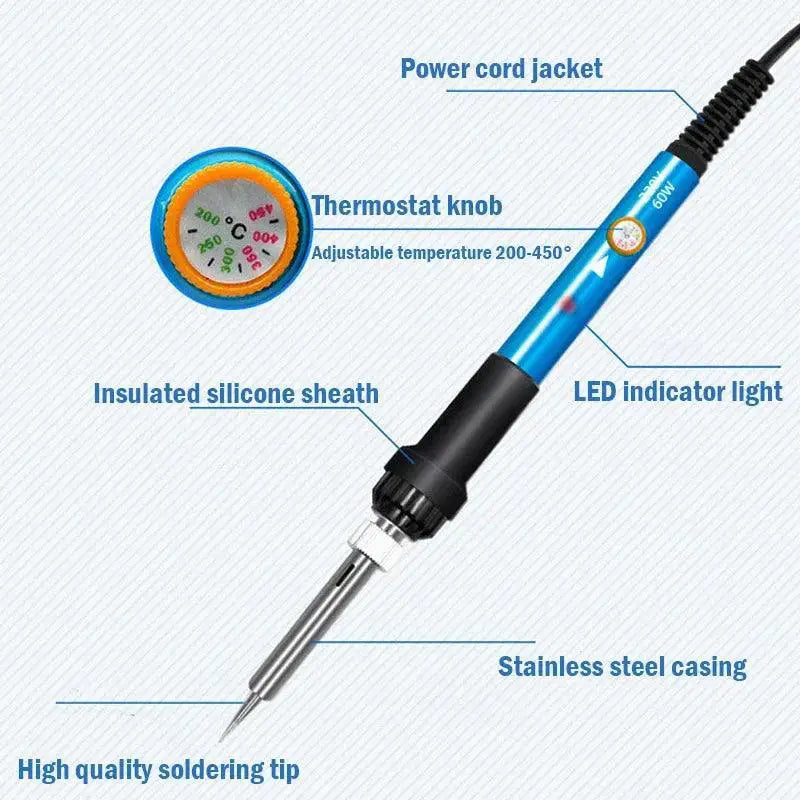 Adjustable Temperature Soldering Iron Kit Precise Welding