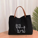 Durable Canvas Tote for Women Dog Lovers