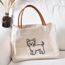 Durable Canvas Tote for Women Dog Lovers