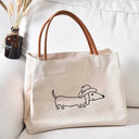 Durable Canvas Tote for Women Dog Lovers