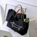 Durable Canvas Tote for Women Dog Lovers