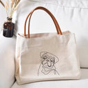 Durable Canvas Tote for Women Dog Lovers