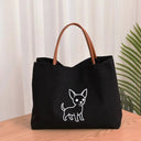 Durable Canvas Tote for Women Dog Lovers