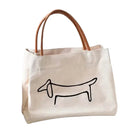 Durable Canvas Tote for Women Dog Lovers