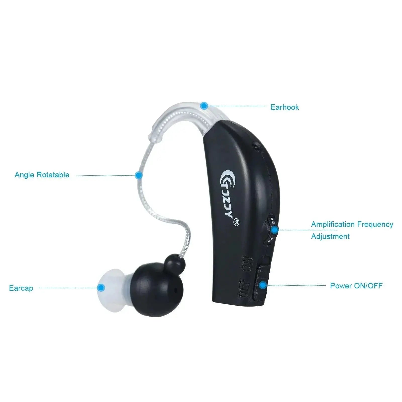 Crystal Clear Sound Amplifier Hearing Aid Kit For Seniors