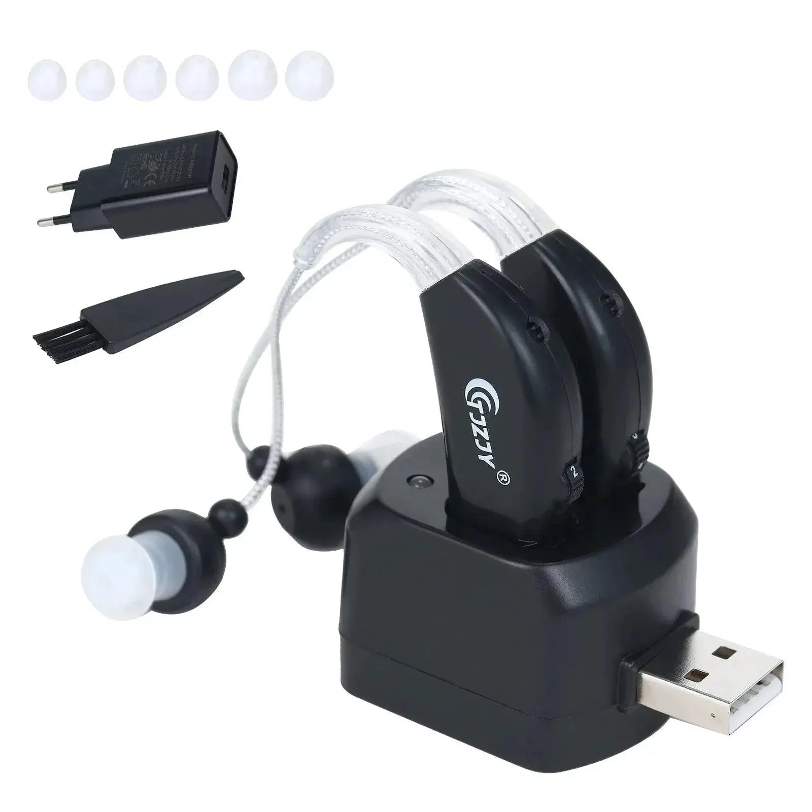Crystal Clear Sound Amplifier Hearing Aid Kit For Seniors