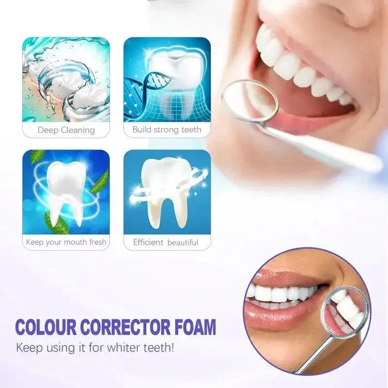 Advanced Whitening Oral Care Mousse Toothpaste Deep Cleaning