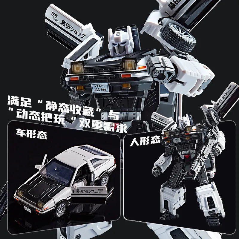 AE86 Deformed Alloy Car Model Robot 19.5cm Action Figure for Adult Collectors