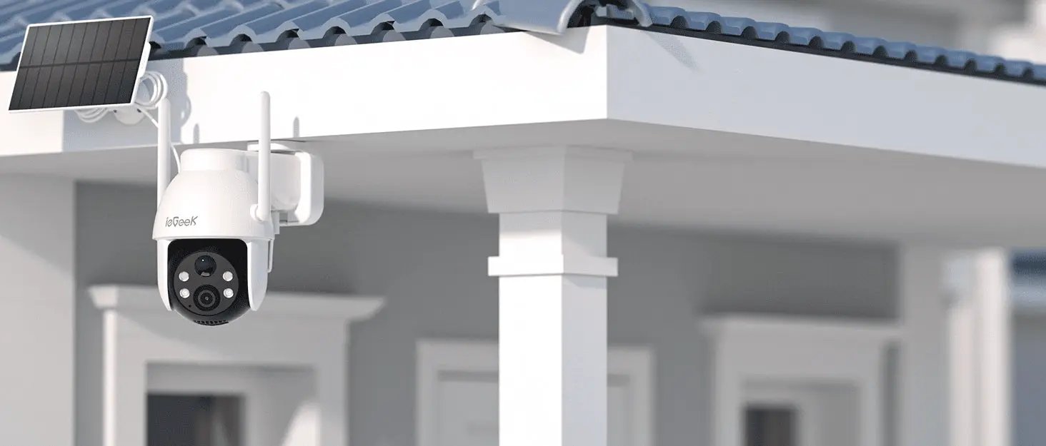 IeGeek 2K 360 PTZ Outdoor Solar Surveillance Camera With PIR Motion Alerts - stepyours.com
