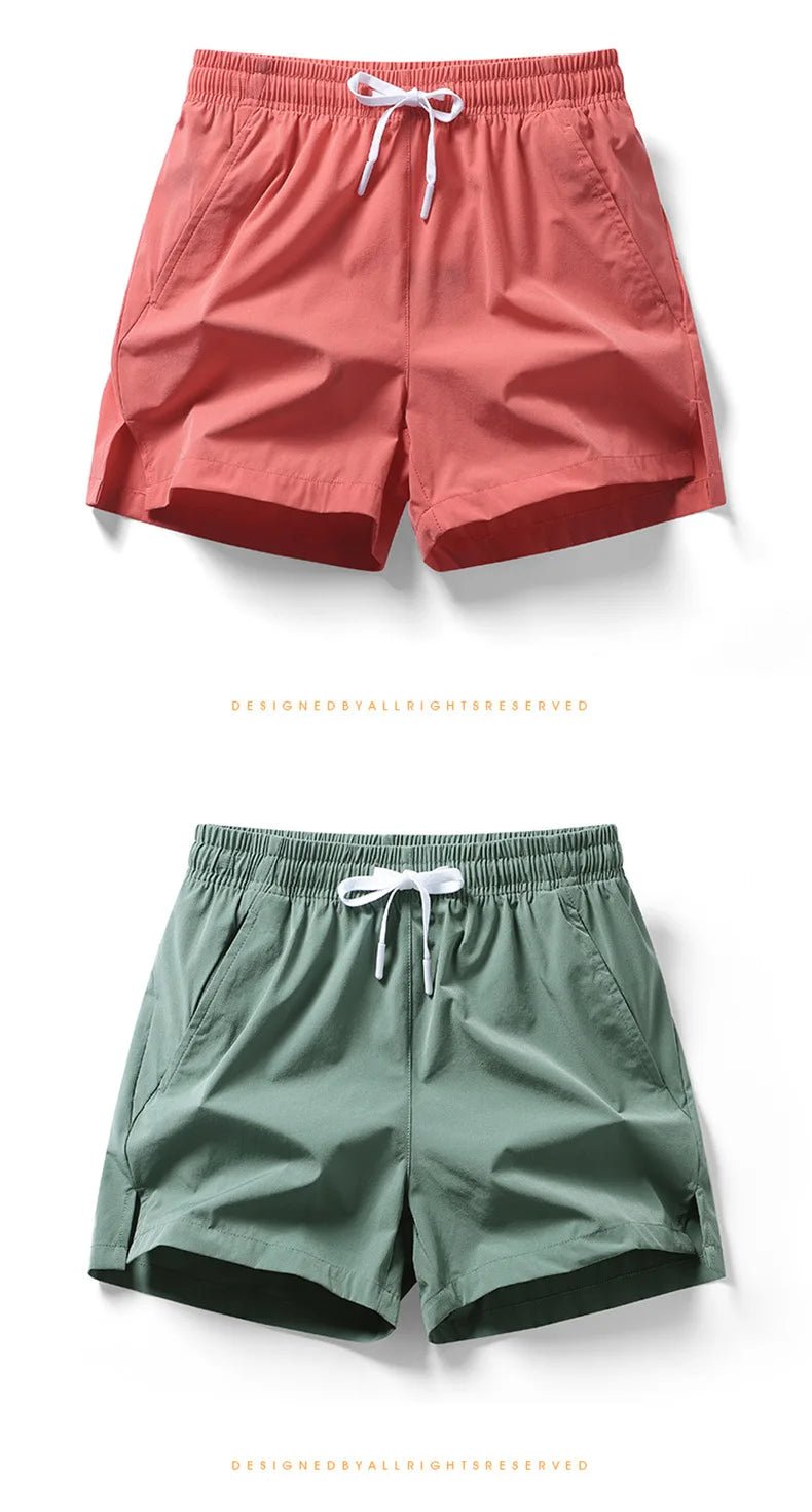 AeroFlex Men's Lightweight Shorts With Pockets - Casual And Sport Ready At Beach