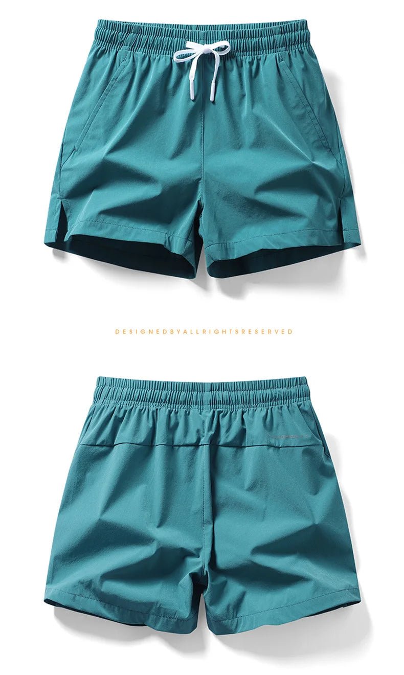 AeroFlex Men's Lightweight Shorts With Pockets - Casual And Sport Ready At Beach