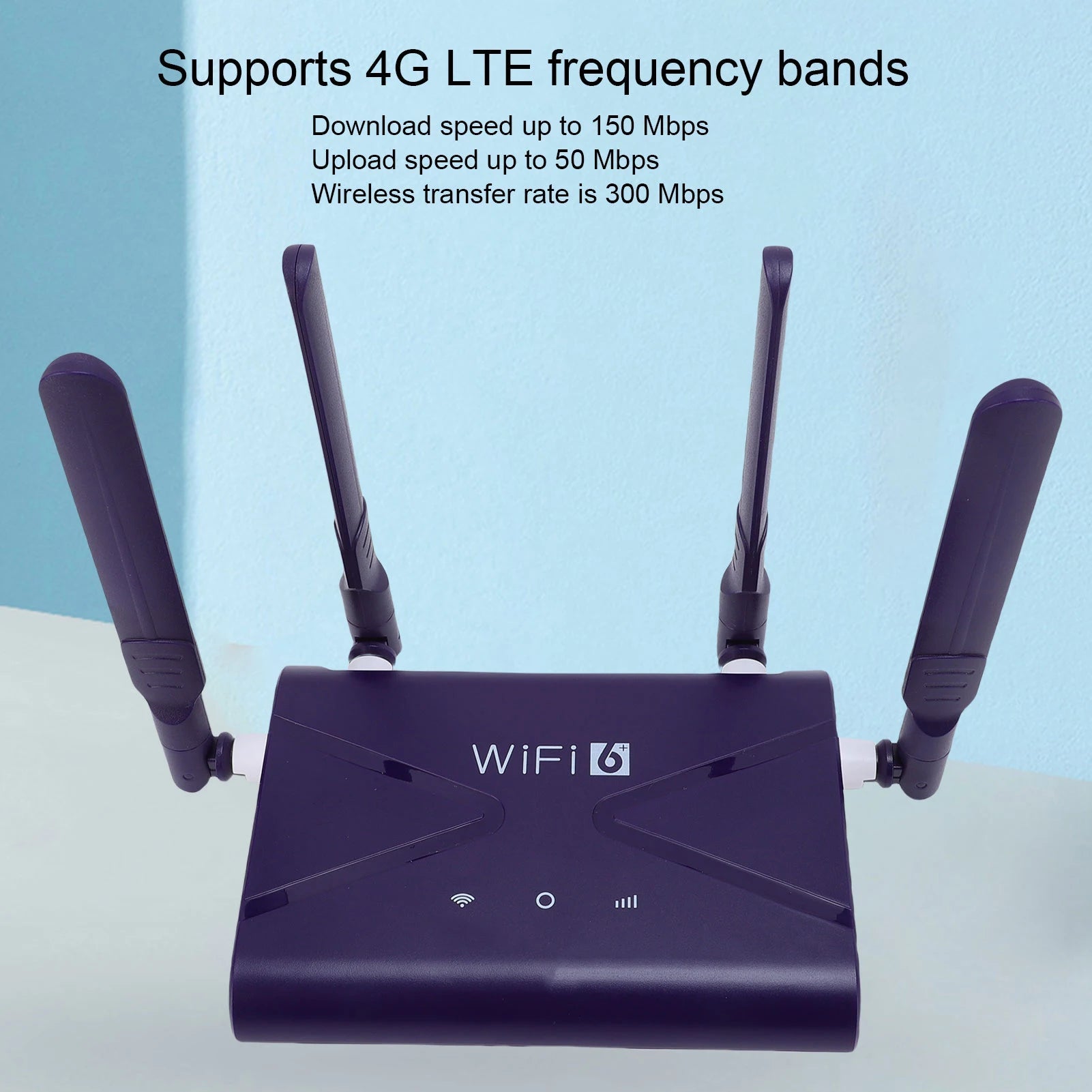 AeroLink WiFi6 LTE CPE Router - SIM Card Slot Four Antennas 4G 5G Hotspot UltraX