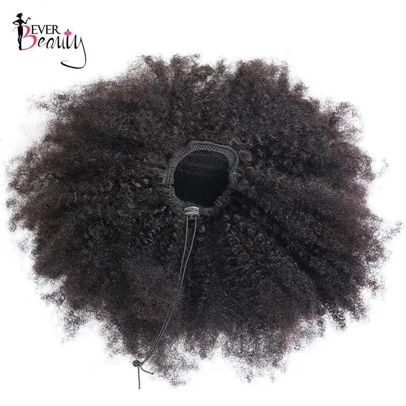 Afro Kinky Curly Remy Clip In Hairpiece For Easy Styling