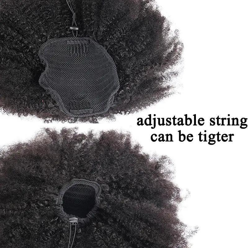 Afro Kinky Curly Remy Clip In Hairpiece For Easy Styling