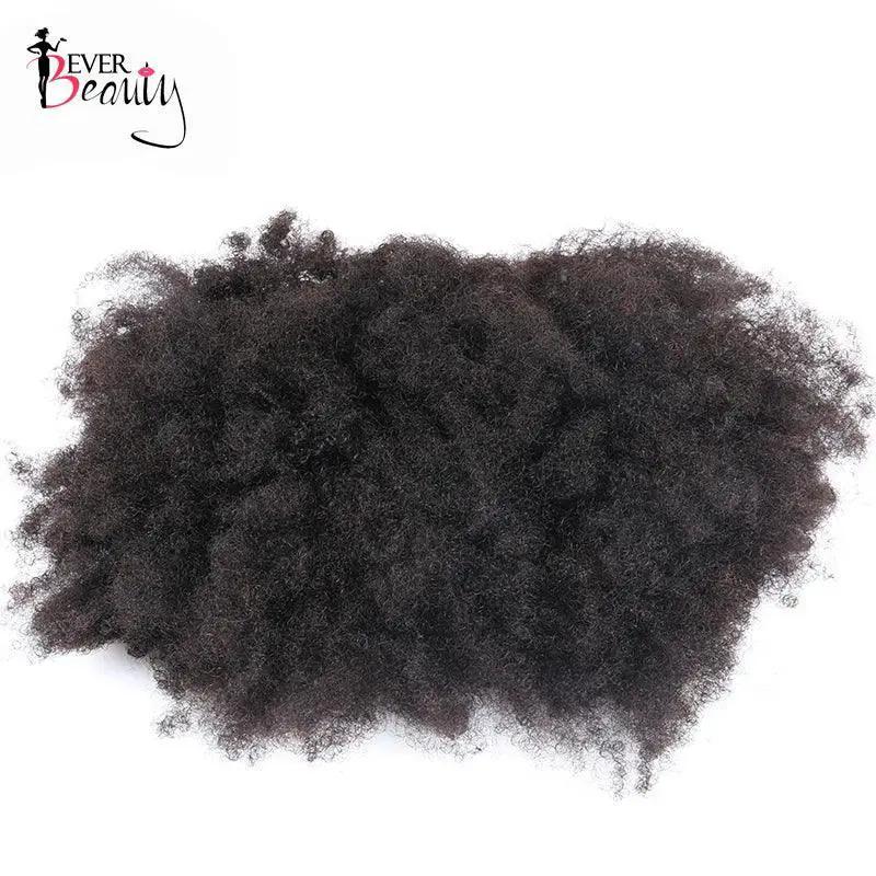 Afro Kinky Curly Remy Clip In Hairpiece For Easy Styling