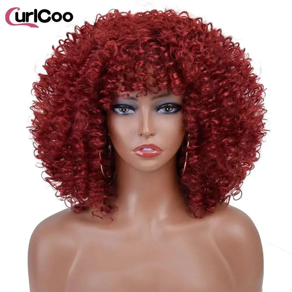 Heat Safe Afro Kinky Wig for Black Women — F1B-60