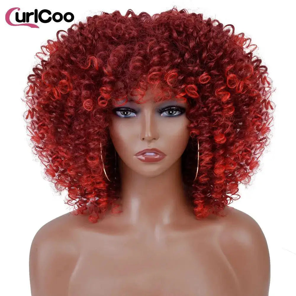Heat Safe Afro Kinky Wig for Black Women — T1B/33