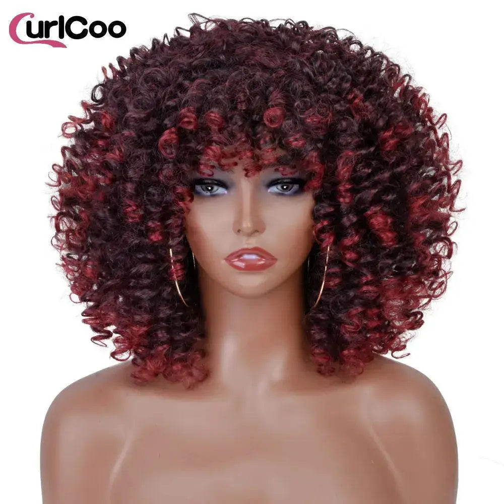Heat Safe Afro Kinky Wig for Black Women — product view