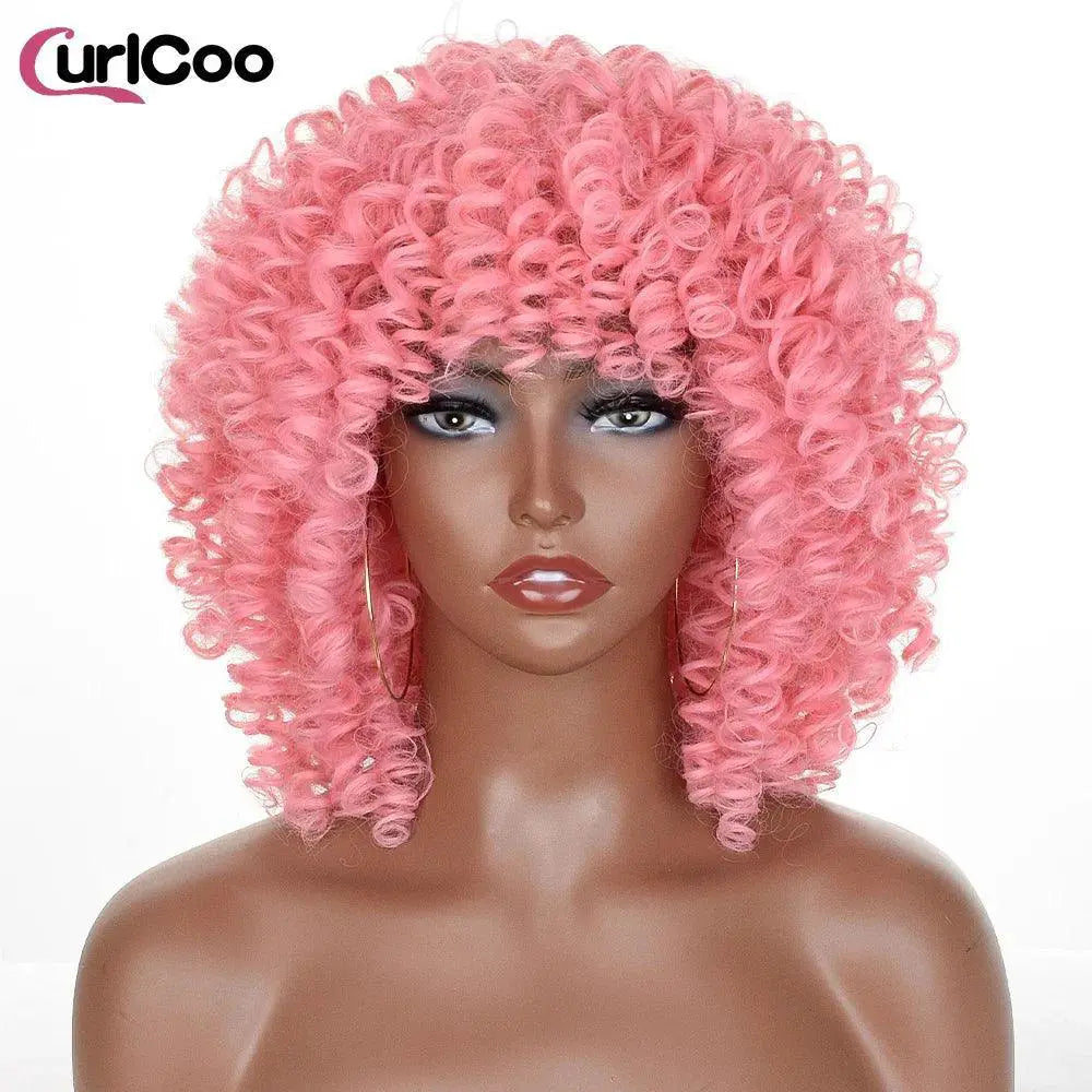 Heat Safe Afro Kinky Wig for Black Women — 1B-BUG