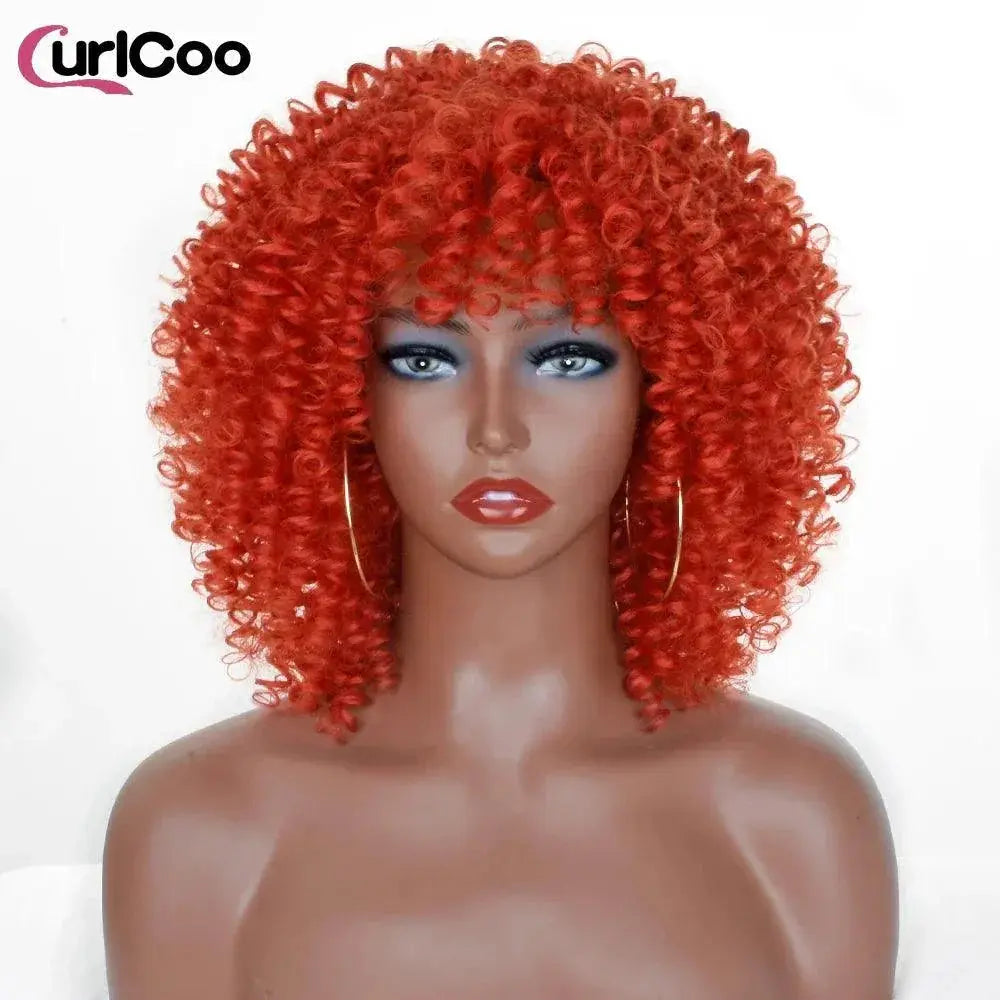 Heat Safe Afro Kinky Wig for Black Women — #1B