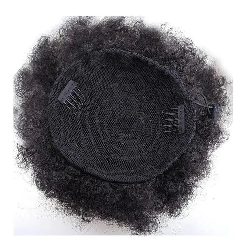 Afro Puff Ponytail Extension Voluminous Ombre Honey Blonde