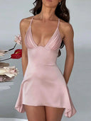 Flattering Satin Dress for Evening Event