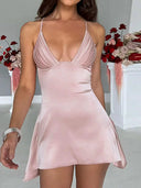 Flattering Satin Dress for Evening Event