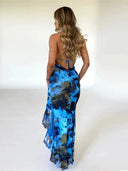 Ahagaga Summer Ruffles Dress Stylish Trendy Fashion Piece