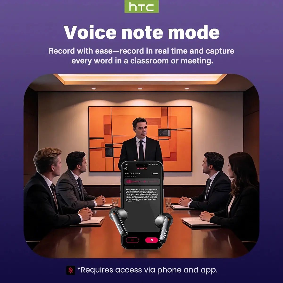 AI Translator Earphones Travel Real Time Translation