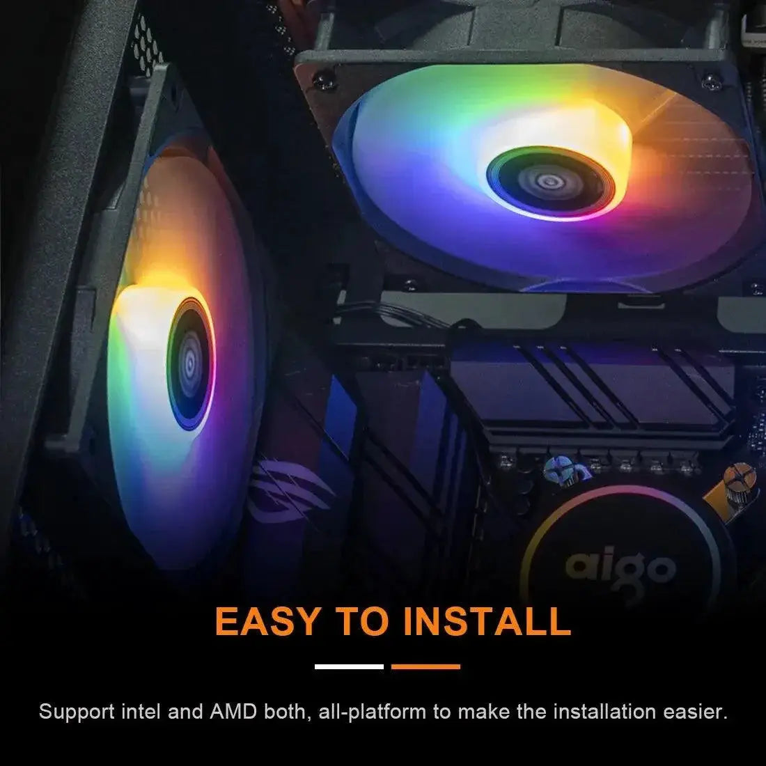 Aigo Acse Liquid Cpu Cooler Rgb Heatsink Cooling System