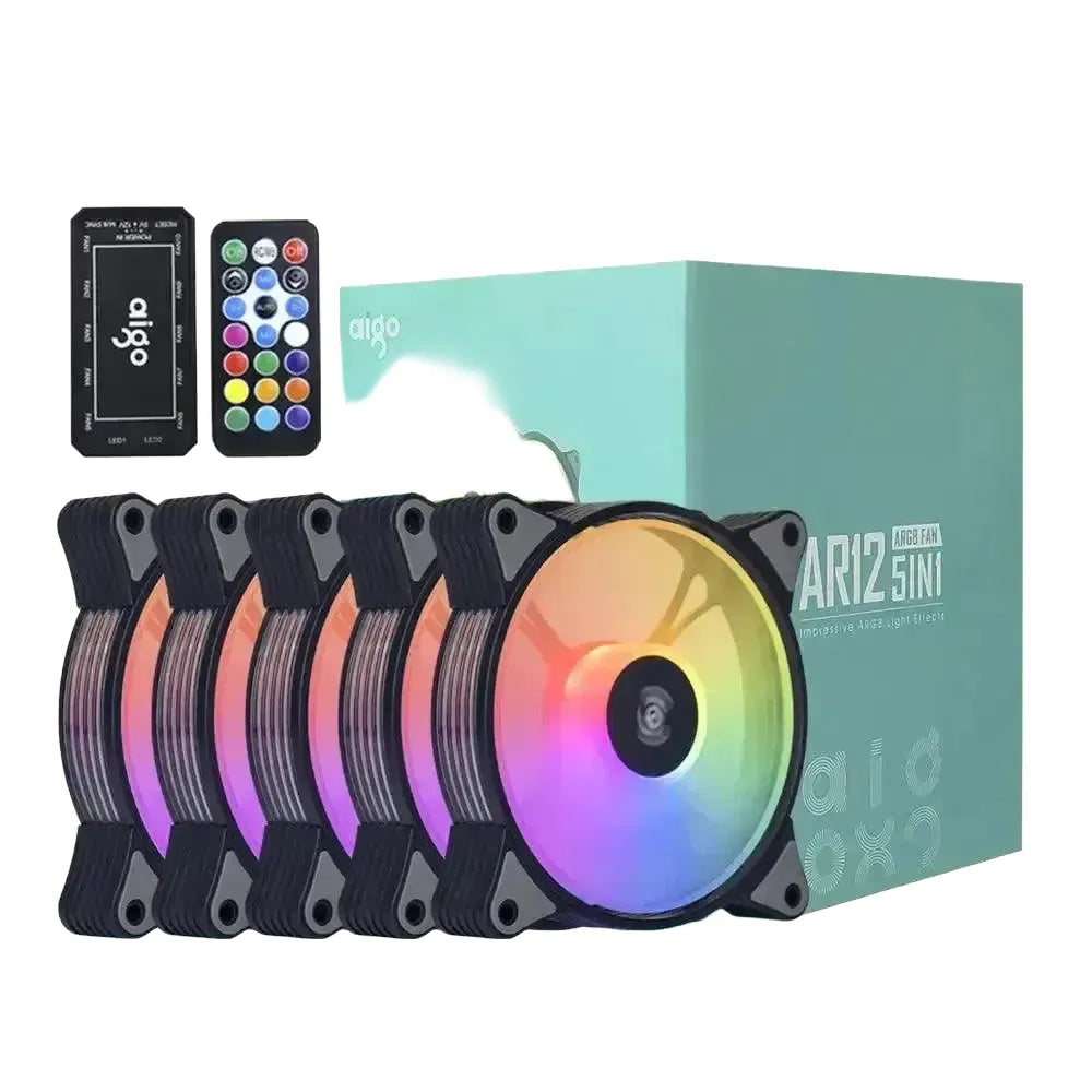 Aigo AR12 RGB PC Case Fan Upgrade Cooling Colorful Lights