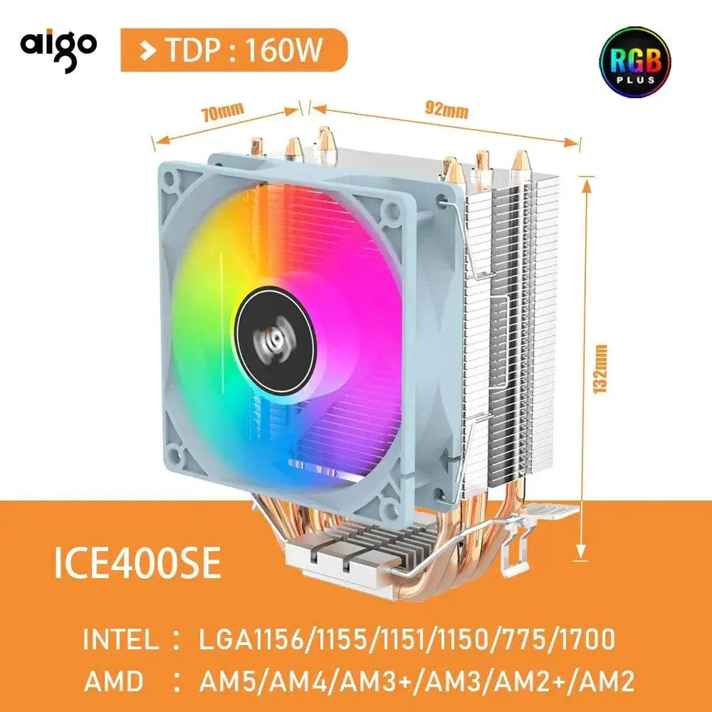Aigo CPU Cooler 2 High Performance RGB Cooling Solution
