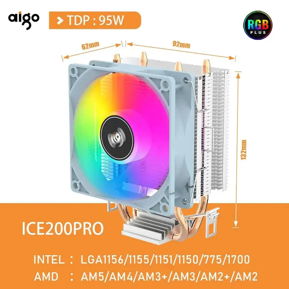 Aigo CPU Cooler 2 High Performance RGB Cooling Solution