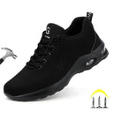 Air Cushion Steel Toe Safety Sneakers Stylish Work Shoes