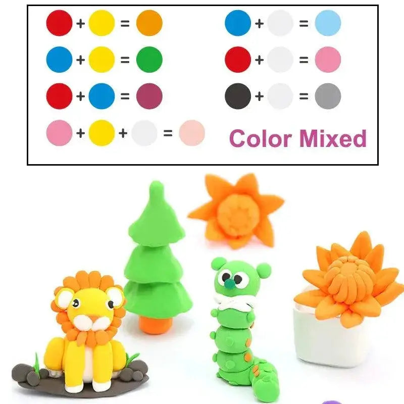 Air Dry Plasticine Clay for Kids Educational Toy 24 Colors