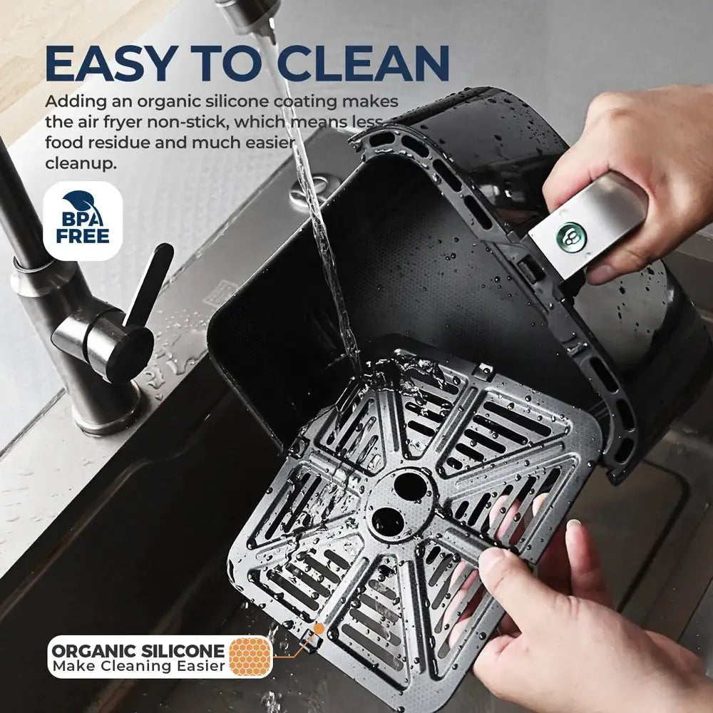 Air Fryer Stainless steel. 5L Air Fryer Elite - OurLum.com