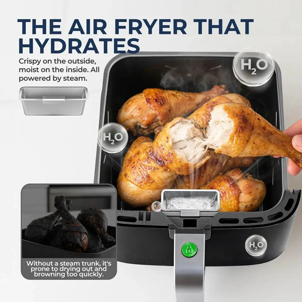 Air Fryer Stainless steel. 5L Air Fryer Elite - OurLum.com