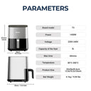 Oil Free Crispy Air Fryer For Busy Homes