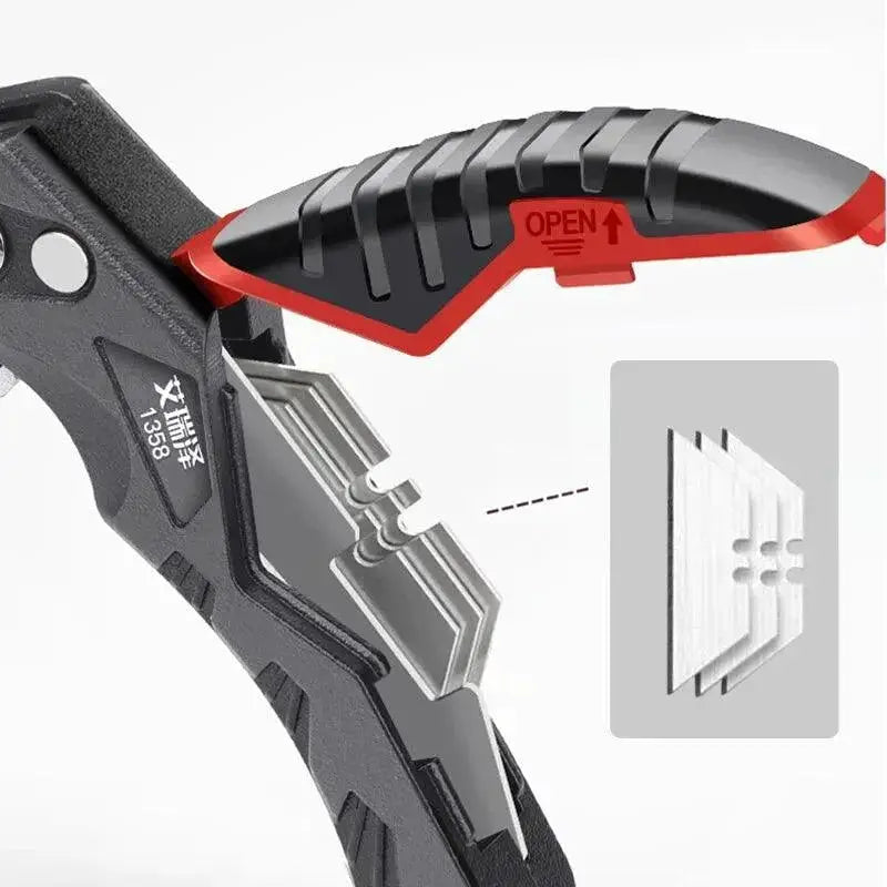 Airaj Professional Utility Knife Heavy Duty Steel Blade