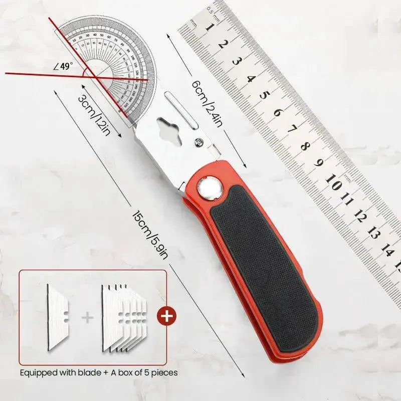 Airaj Professional Utility Knife Heavy Duty Steel Blade