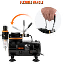 VEVOR Professional Dual-Action Airbrush Kit 120W Set for Artists