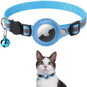 Airtag Collar with Reflective Case and Bells for Pets