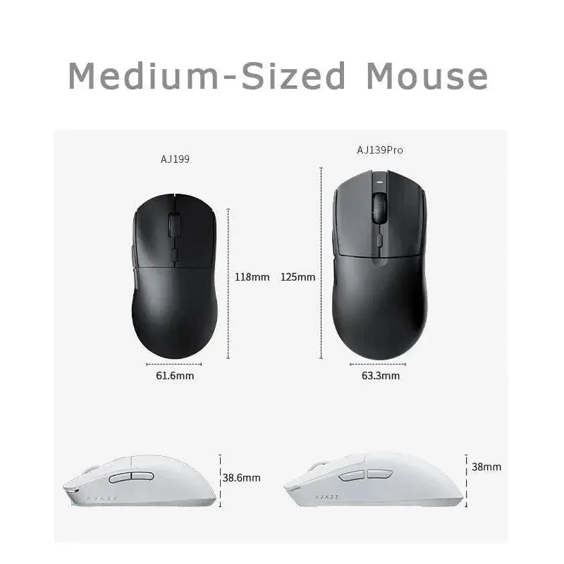 Ajazz AJ139 Pro Wireless Gaming Mouse With PMW3395