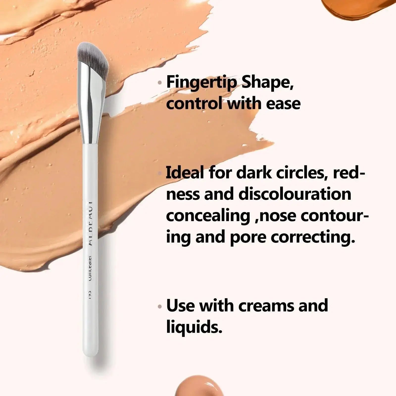 ALBEAUT Angled Concealer Brush For Precision Under Eye Tool