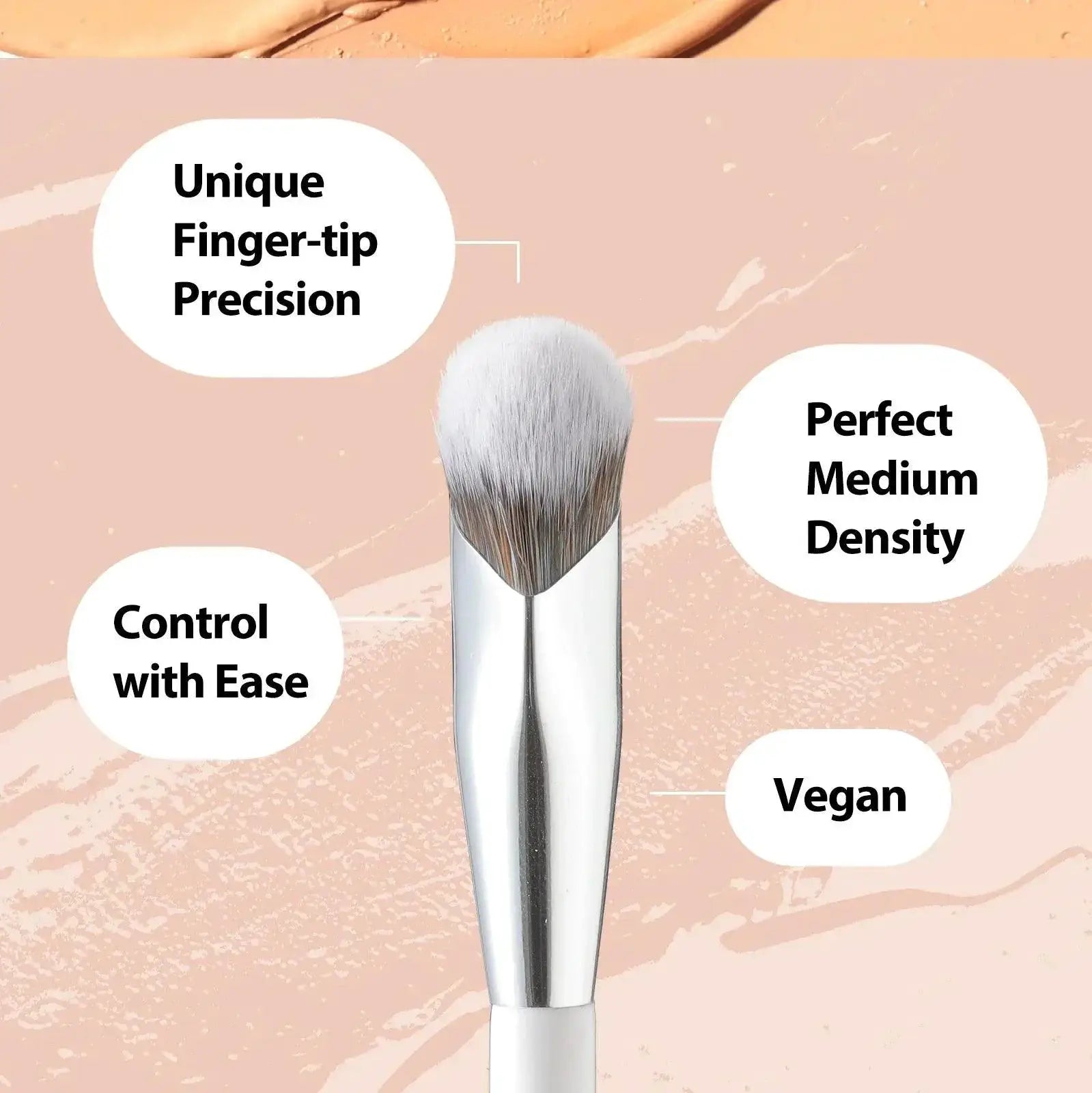 ALBEAUT Angled Concealer Brush For Precision Under Eye Tool